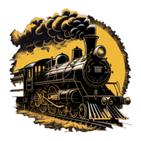 stoom- locomotief . ai gegenereerd png