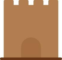 ilustración de vector de castillo en un fondo. símbolos de calidad premium. iconos vectoriales para concepto y diseño gráfico.