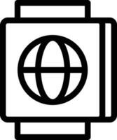 Ilustración de vector de pasaporte en un fondo. Símbolos de calidad premium. Iconos vectoriales para concepto y diseño gráfico.