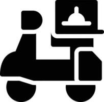 Ilustración de vector de scooter en un fondo. Símbolos de calidad premium. Iconos vectoriales para concepto y diseño gráfico.