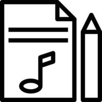 ilustración vectorial de música en un fondo. símbolos de calidad premium. iconos vectoriales para concepto y diseño gráfico. vector