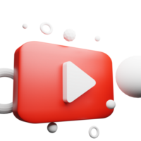 giocare pulsante Youtube, Youtube video icona, logo simbolo rosso striscione, sociale media cartello, mobile app, ragnatela video marchio png