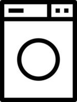 ilustración de vector de lavadora en un fondo. símbolos de calidad premium. iconos vectoriales para concepto y diseño gráfico.