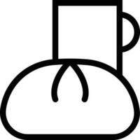 ilustración de vector de café en un fondo. símbolos de calidad premium. iconos vectoriales para concepto y diseño gráfico.