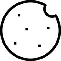 ilustración de vector de cookie en un fondo. símbolos de calidad premium. iconos vectoriales para concepto y diseño gráfico.
