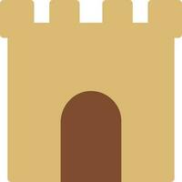 ilustración de vector de castillo en un fondo. símbolos de calidad premium. iconos vectoriales para concepto y diseño gráfico.