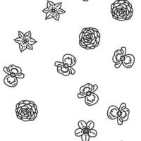 flower spring floral blossom vector seamless pattern