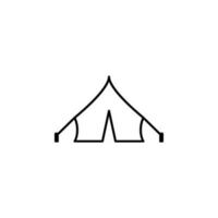 tent vector icon illustration