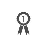 first place medal vector icon illustration