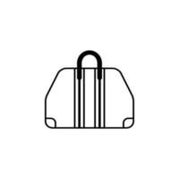 travel bag vector icon illustration