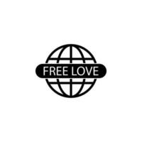 free love globally vector icon illustration