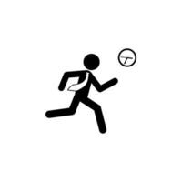 business man in a hurry vector icon illustration
