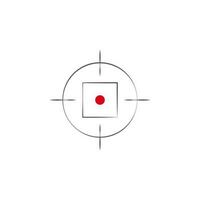 aim vector icon illustration