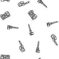 engineering tool work wrench vector seamless pattern