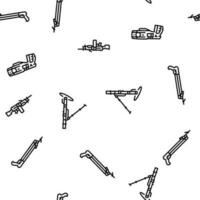 weapon gun game knife war vector seamless pattern