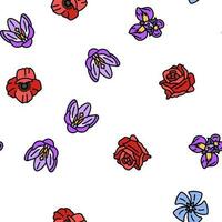 flower blossom spring vector seamless pattern