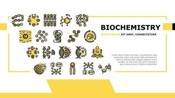 biotecnología química Ciencias aterrizaje encabezamiento vector