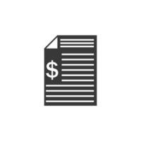 sheet, money vector icon illustration