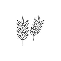 wheat vector icon illustration
