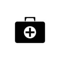 First aid kit vector icon illustration