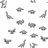 dinosaur dino animal cute vector seamless pattern