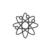 Atom vector icon illustration