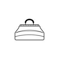 purse vector icon illustration