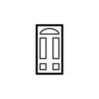 Entrance door vector icon illustration