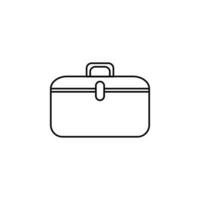 toolbox line vector icon illustration
