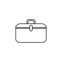 toolbox line vector icon illustration