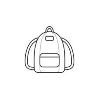 school bag vector icon illustration