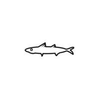 a fish vector icon illustration