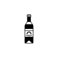 bottle of tequila vector icon illustration