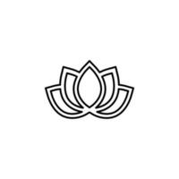 lotus sign vector icon illustration