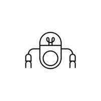 nano robot vector icon illustration