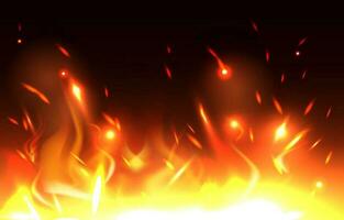 Fire Flare Effect Background vector