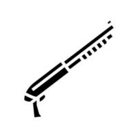 shotgun weapon war glyph icon vector illustration