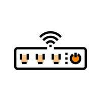 smart power strip home color icon vector illustration