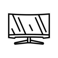 monitor gaming pc line icon vector illustration