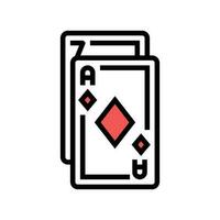 card game board table color icon vector illustration