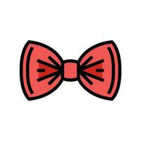 bow tie hipster retro color icon vector illustration