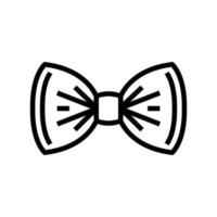 bow tie hipster retro line icon vector illustration