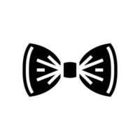 bow tie hipster retro glyph icon vector illustration