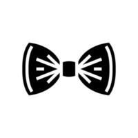 bow tie hipster retro glyph icon vector illustration