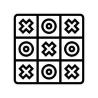 tic tac toe game line icon vector illustration