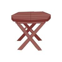 furniture folding table cartoon vector illustration