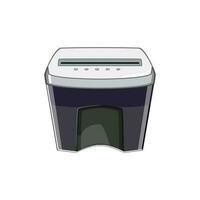 confidential cut shredder cartoon vector illustration