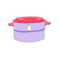 meal lunch box cartoon vector illustration