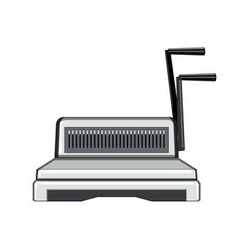 aglutinante Unión máquina dibujos animados vector ilustración