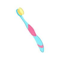 bamboo toothbrush dental cartoon vector illustration